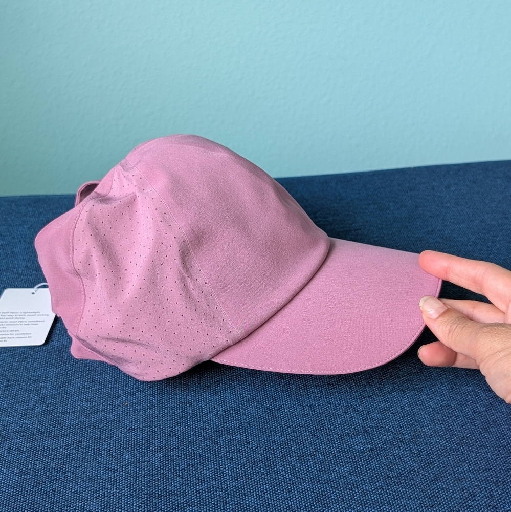 LULULEMON Ponytail Women's Hat (Vents) Pink Velvet Dust NWT